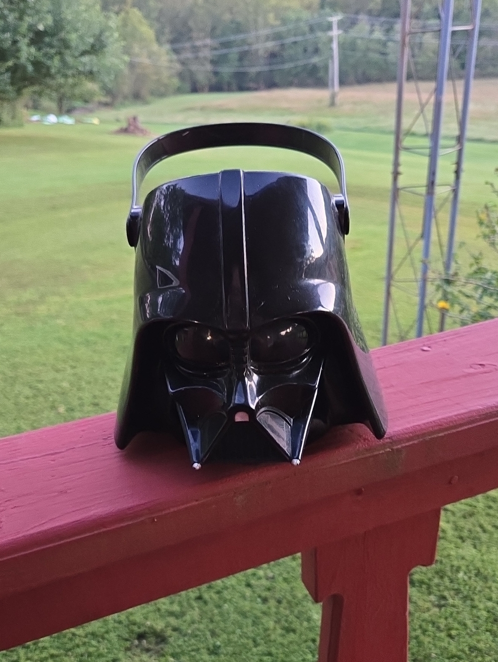 Darth Vader Style Candy Bucket Trick Or Treat - Black